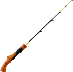 Fishing Rod Telescopic Ice Winter Fishing Rod Outdoor Sport Mini Feeder Wooden Handle Fishing Pole Winter Fishing Rod Ice Fishing Reel Travel Fishing Pole