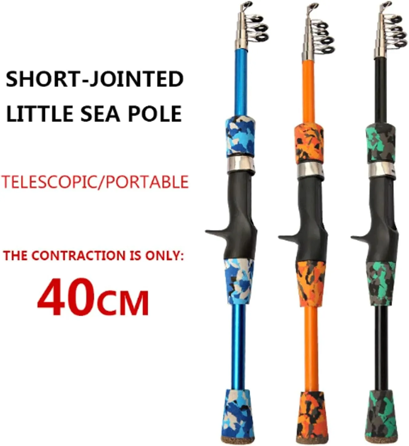Fishing Rods 1.3M 1.5M 1.8M Portable Telescopic Fishing Casting Rod Mini Fishing Pocket Pole Telescopic Fishing Pole Fishing Accessories