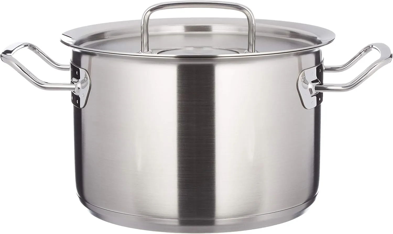 Fissler pure-profi collection Stainless-Steel Stockpot with Lid, Induction (7.9-in, 4.2 Quart) silver