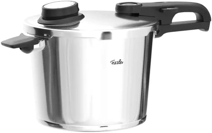 Fissler Vitavit Premium Pressure Cooker with Steamer Insert, 6.3 Quart