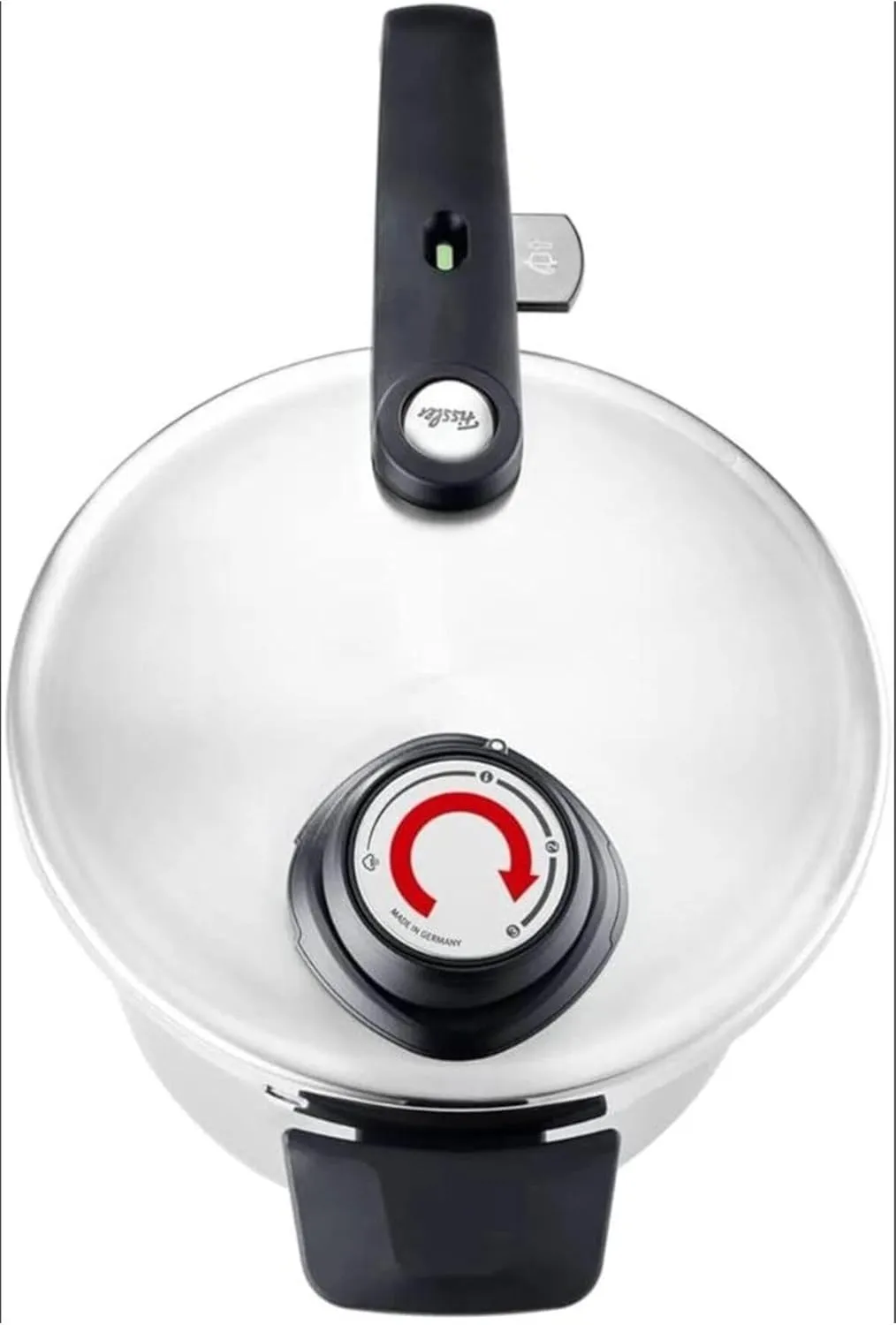 Fissler Vitavit Premium Pressure Cooker with Steamer Insert, 6.3 Quart