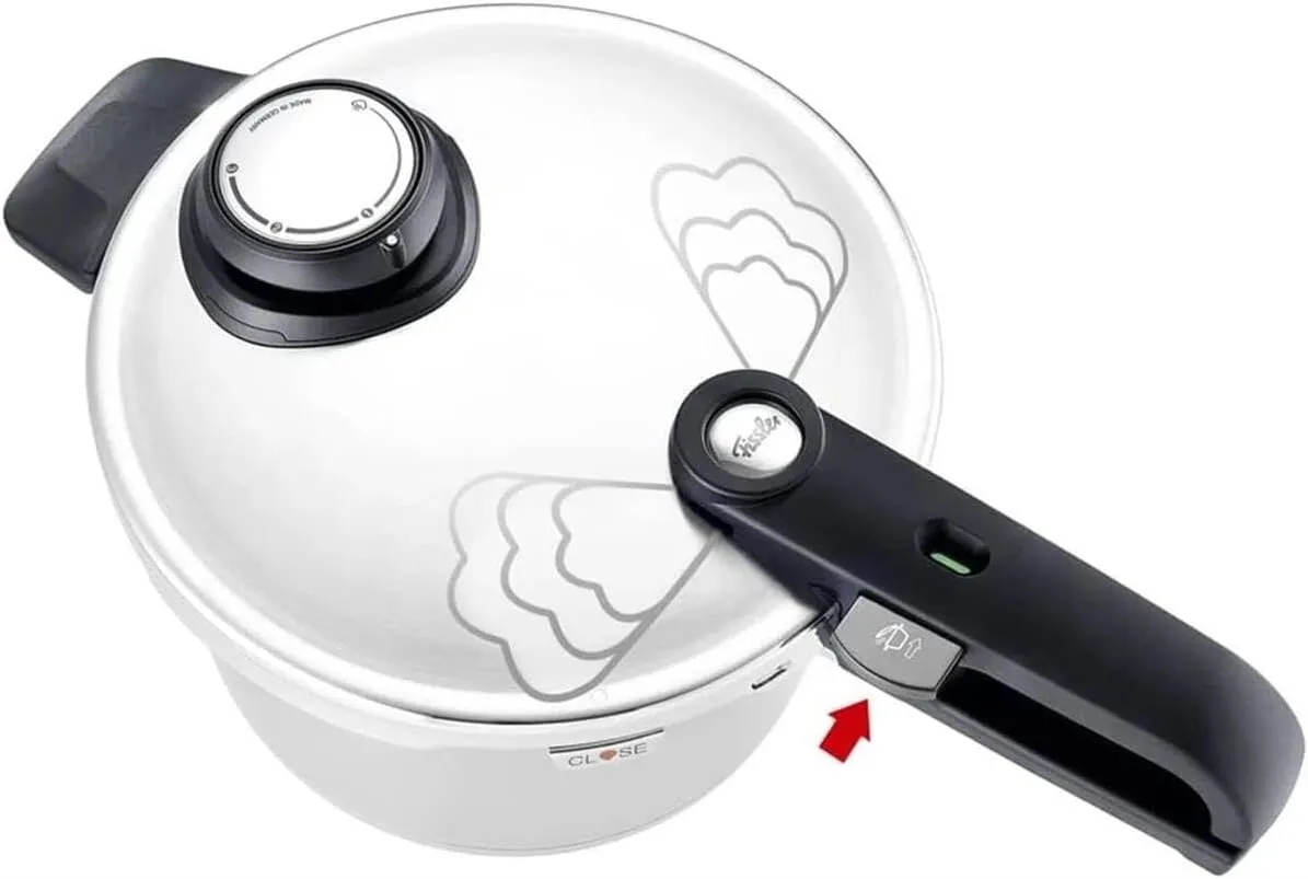 Fissler Vitavit Premium Pressure Cooker with Steamer Insert, 6.3 Quart
