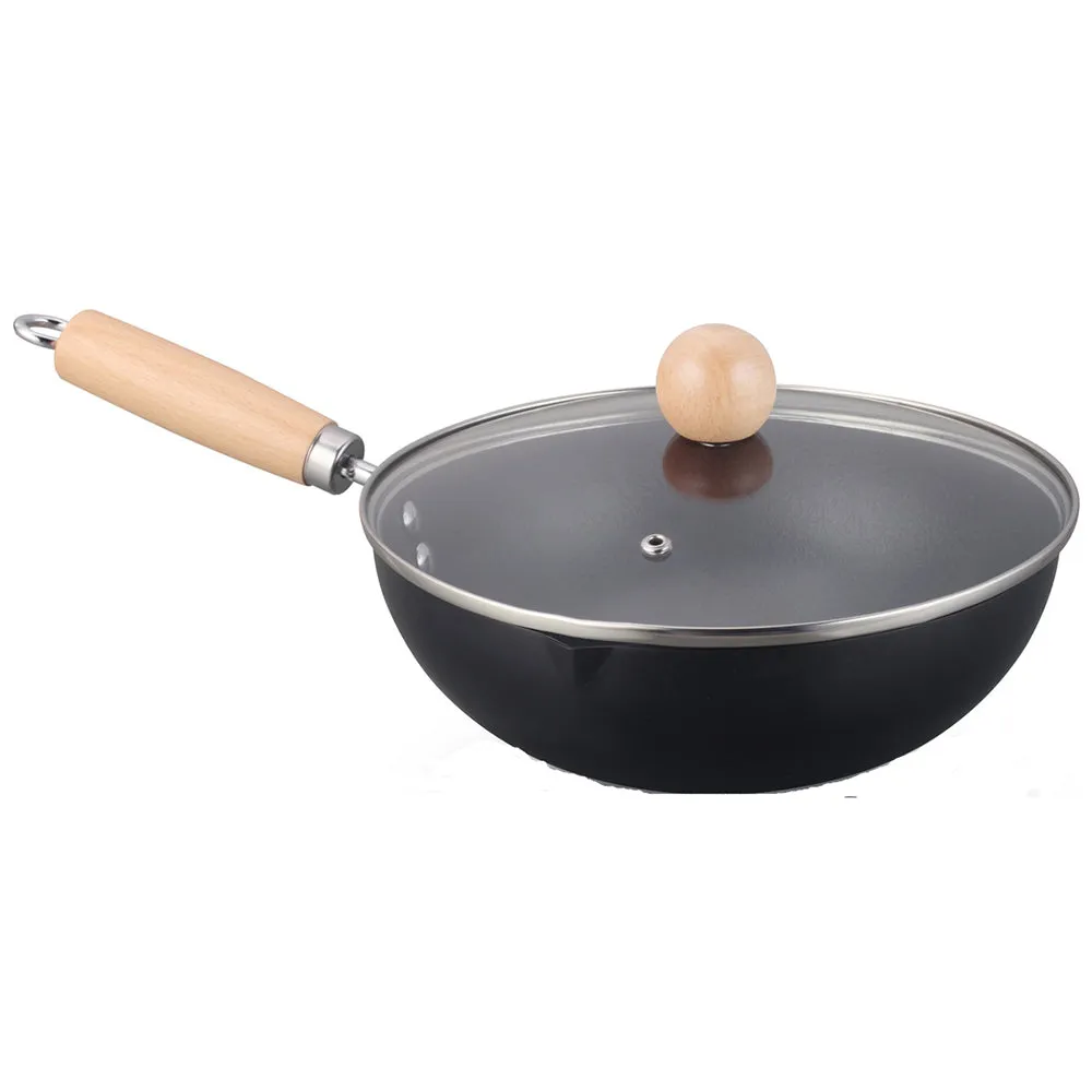 Fissler Zero Coating Stainless Steel Wok - 24cm