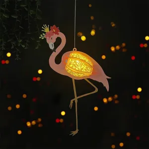 Flamingo - 3D Flamingo Lantern File - 11.2x6.5" - Cricut File - LightBoxGoodMan