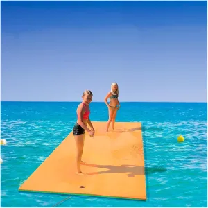Floating Water Mat, Floating Mat, Tear-Resistant XPE Foam, Large Float Pad, 3-5.5m for Beach, Lake, Pool,Orange(Orange,1.8mx0.9mx3.3cm)