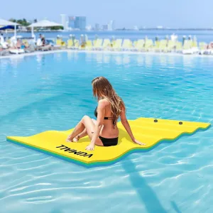 Floating Water Pad Mat, 3-Layer Tear-Resistant XPE Foam Water Floating Mat, Lily Pad for Water Recreation Pool, Lake, Beach, Ocean