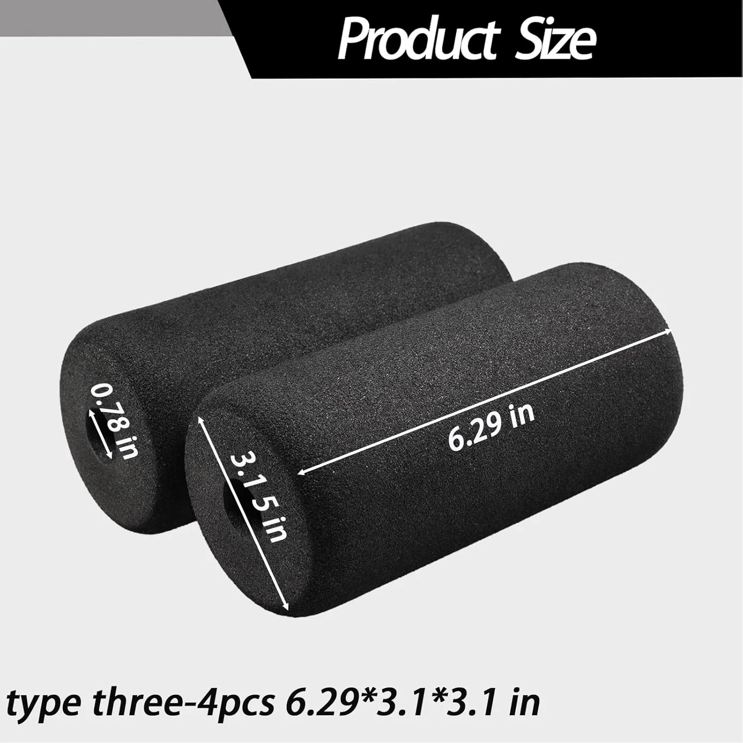 Foot Foam Roller Pad(6.29 * 3.1 * 3.1 in), Inversion Table Parts, Marcy Replacement Parts, Total Home Gym Accesories Equipment Attachments