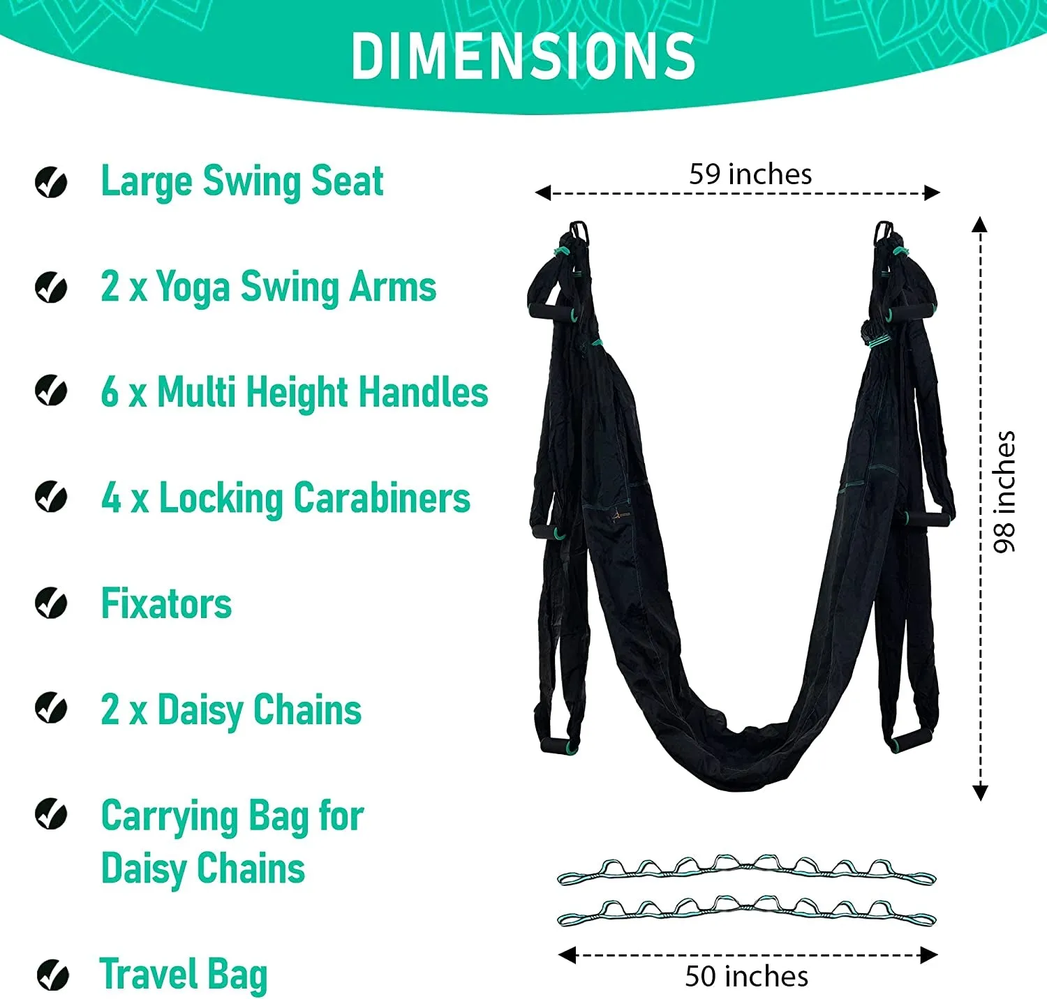 for Therapy Outdoor Gravity Attractive Aerial - Inversion Indoor Kit Sling anti Acrobat Superior-grade Yoga Premium Flying Swing and Set Hammock