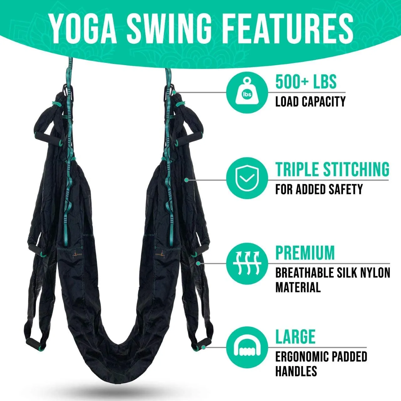 for Therapy Outdoor Gravity Attractive Aerial - Inversion Indoor Kit Sling anti Acrobat Superior-grade Yoga Premium Flying Swing and Set Hammock