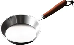 Frying Pan Stainless Steel Mini Frying Pan Non Stick Breakfast Omelette Skillet with Handle, Kitchen Cookware for Kitchen, Camping Outdoor,12cm