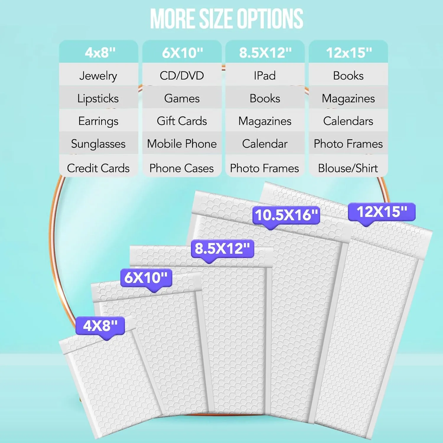 Fuxury Bubble Mailers 12x15" White Padded Envelopes 25 Pack large bubble mailer Strong Adhesion Padded Mailer,Self-Seal Bubble Envelope for Mailing Small Business,Magazine, Clothing.