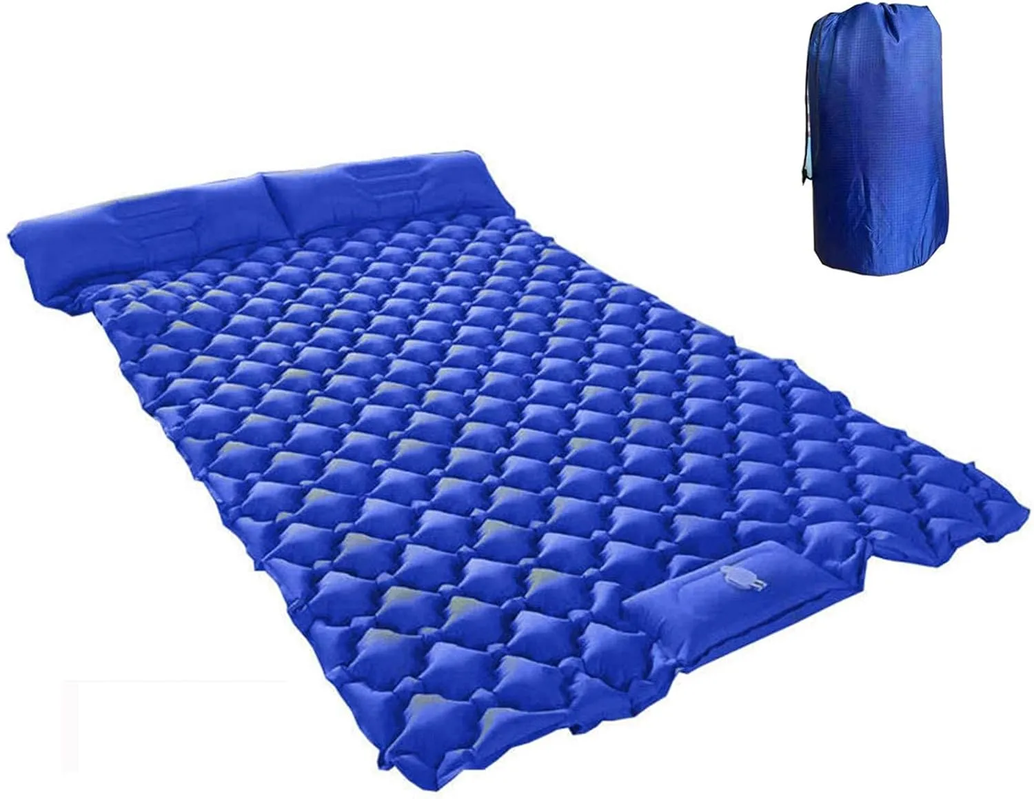 GaRcan Inflatable Sleeping Mattress Outdoor PicnicDouble Sleeping Pad, Self Inflating Mattress Camping, Waterproof and Moisture-Proof Roll Mats, with 2 Self-Inflating Pillows