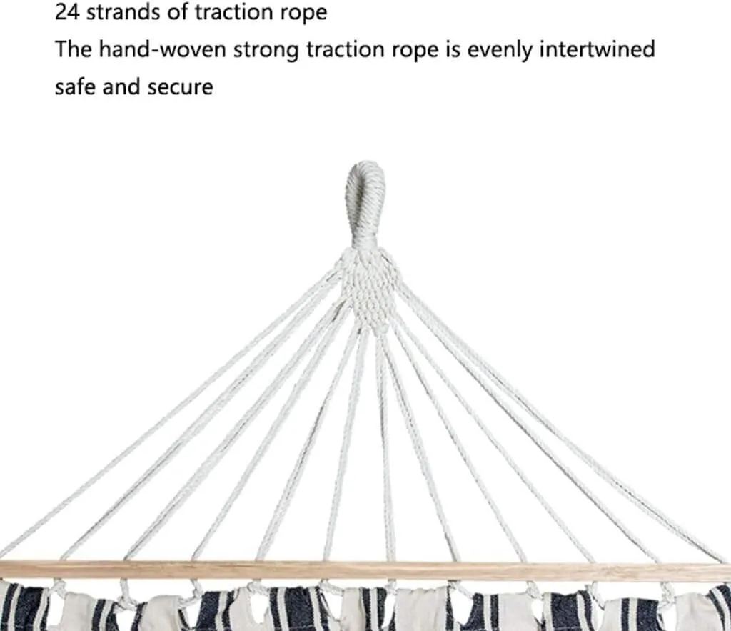 Garden Indoor Home Bedroom Hammock Travel Outdoor Swing Thick Canvas Bed Portable Hammock Chair (Color : 1)