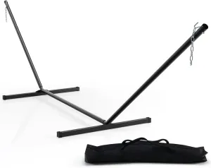 Giantex Heavy-Duty Hammock Stand, 2-Person Hammock Frame with Portable Storage Bag, 8-10.5 FT Travel Hammock Stand for Garden, Deck, Backyard, 450 LBS Capacity Hammock Holder(Hammock Stand Only)