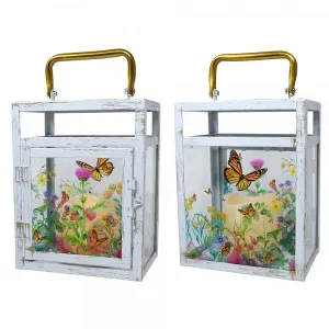 Gift Essentials Field of Monarchs LED Lantern Small