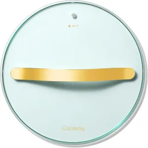 Glass 10.5" Glass Lid For Pots & Pans - Made With Tempered Glass - Sized to Fit Caraway Ceramic-Coated & Stainless Steel Cookware - Gold