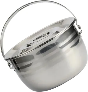 GLEAVI 1pc High Capacity Non Stick Saucepan for Household Camping Use Cooking Pot with Humanized Handle Quick Heat Transfer Even Heating Design for Bbq and Outdoor Cooking