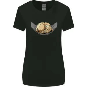 Goldendoodle on a Hammock Dog Womens Wider Cut T-Shirt
