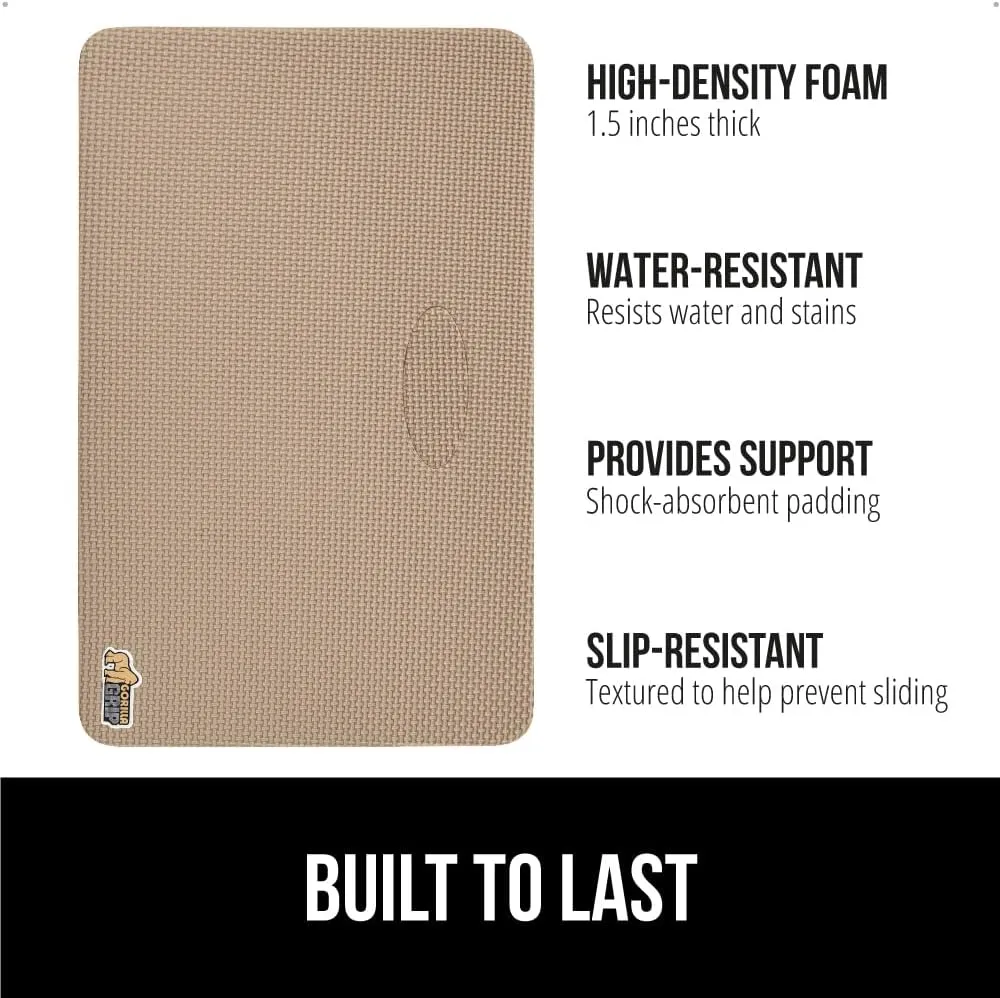 GORILLA GRIP Extra Thick Patent Pending Garden Kneeling Pad, Supportive Soft Foam Knee Cushioning for Gardening, Water Resistant Construction, Bathing Baby, Workout Supplies, Lightweight