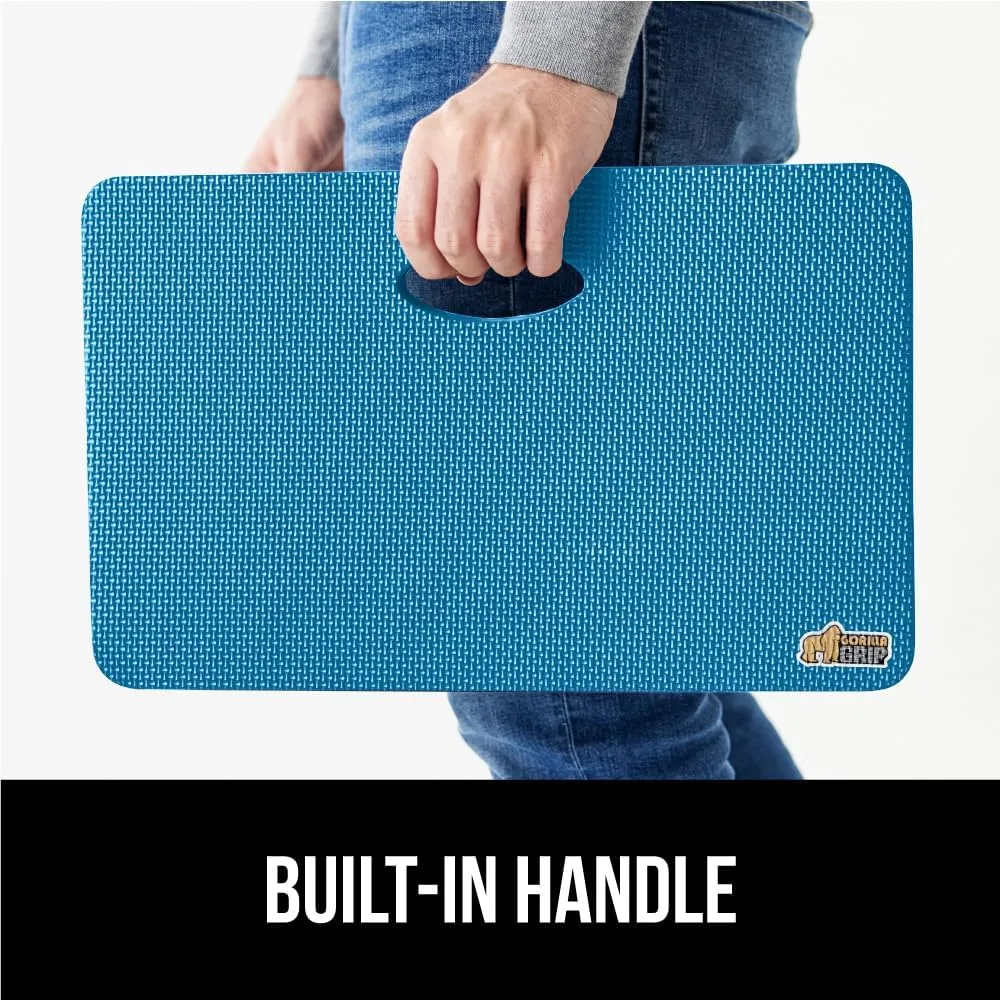 GORILLA GRIP Extra Thick Patent Pending Garden Kneeling Pad, Supportive Soft Foam Knee Cushioning for Gardening, Water Resistant Construction, Bathing Baby, Workout Supplies, Lightweight