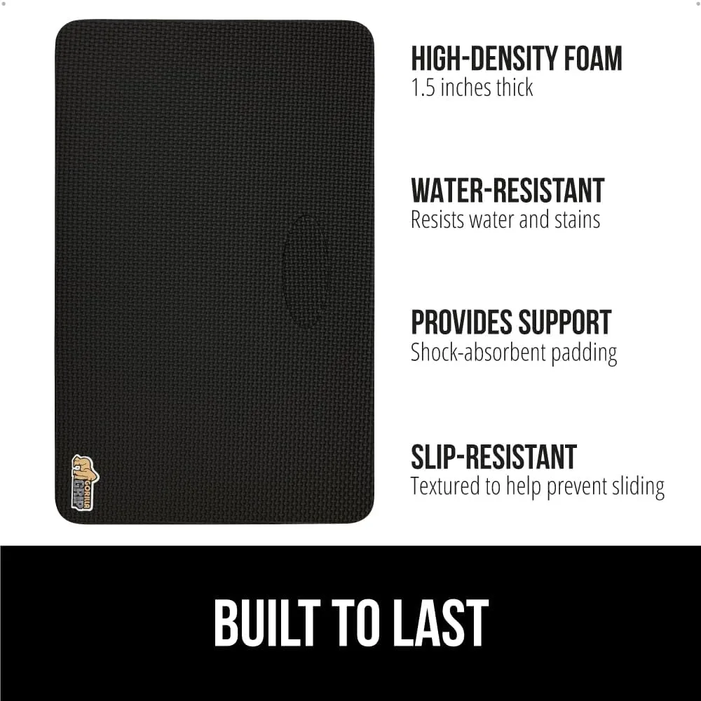 GORILLA GRIP Extra Thick Patent Pending Garden Kneeling Pad, Supportive Soft Foam Knee Cushioning for Gardening, Water Resistant Construction, Bathing Baby, Workout Supplies, Lightweight