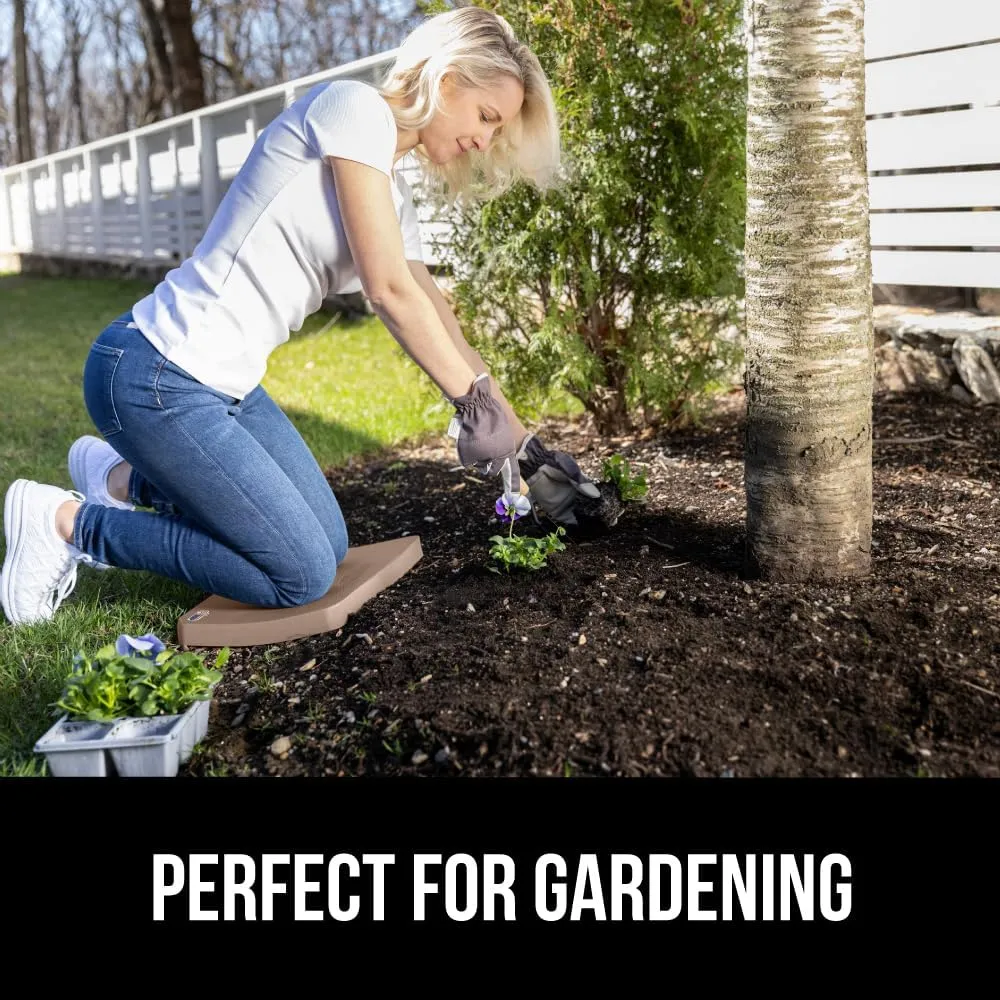 GORILLA GRIP Extra Thick Patent Pending Garden Kneeling Pad, Supportive Soft Foam Knee Cushioning for Gardening, Water Resistant Construction, Bathing Baby, Workout Supplies, Lightweight