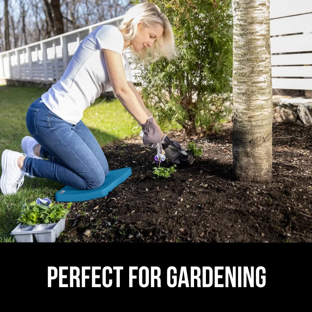 GORILLA GRIP Extra Thick Patent Pending Garden Kneeling Pad, Supportive Soft Foam Knee Cushioning for Gardening, Water Resistant Construction, Bathing Baby, Workout Supplies, Lightweight