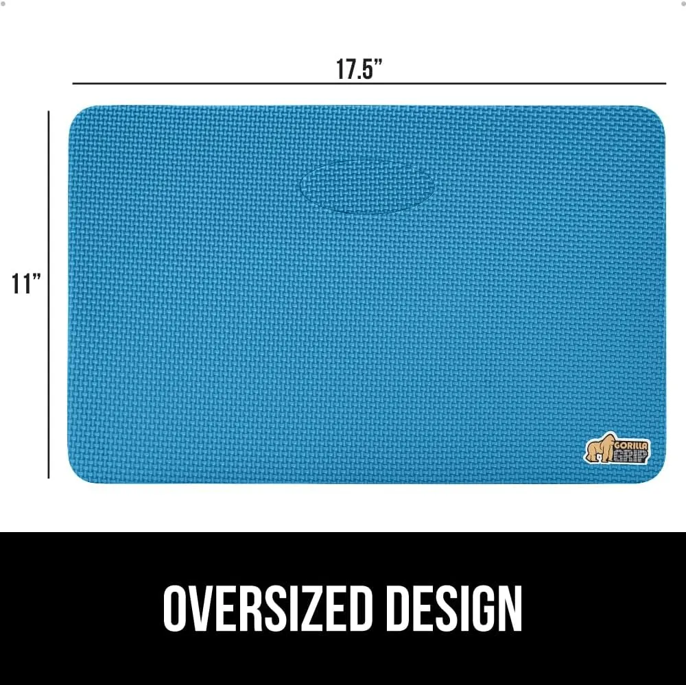GORILLA GRIP Extra Thick Patent Pending Garden Kneeling Pad, Supportive Soft Foam Knee Cushioning for Gardening, Water Resistant Construction, Bathing Baby, Workout Supplies, Lightweight
