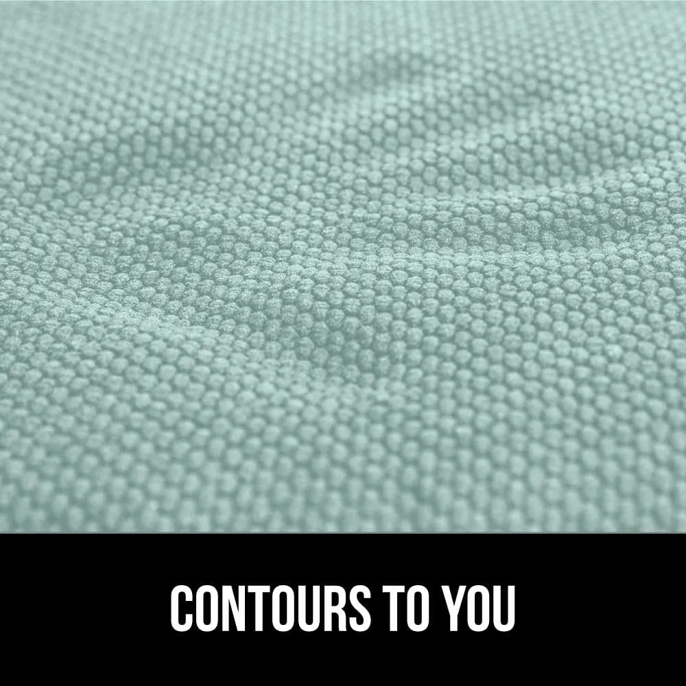 GORILLA GRIP Slip Resistant Chair Cushions, No Ties Required, Memory Foam Pads for Dining Room Kitchen Table Office Rocking Chairs, Plush Seat Cover Cushion Pad, Home Decor, Set of 4 16x16, Sea Blue