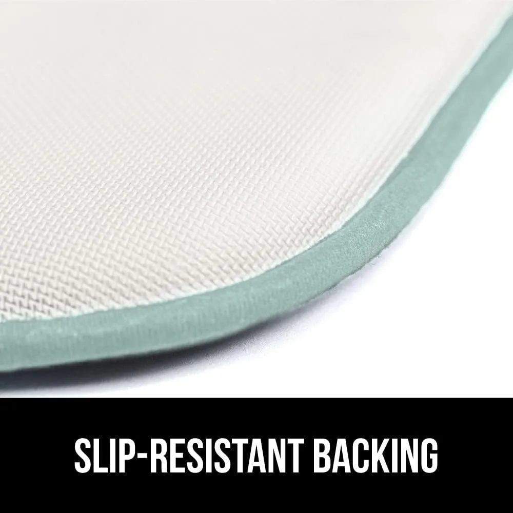 GORILLA GRIP Slip Resistant Chair Cushions, No Ties Required, Memory Foam Pads for Dining Room Kitchen Table Office Rocking Chairs, Plush Seat Cover Cushion Pad, Home Decor, Set of 4 16x16, Sea Blue