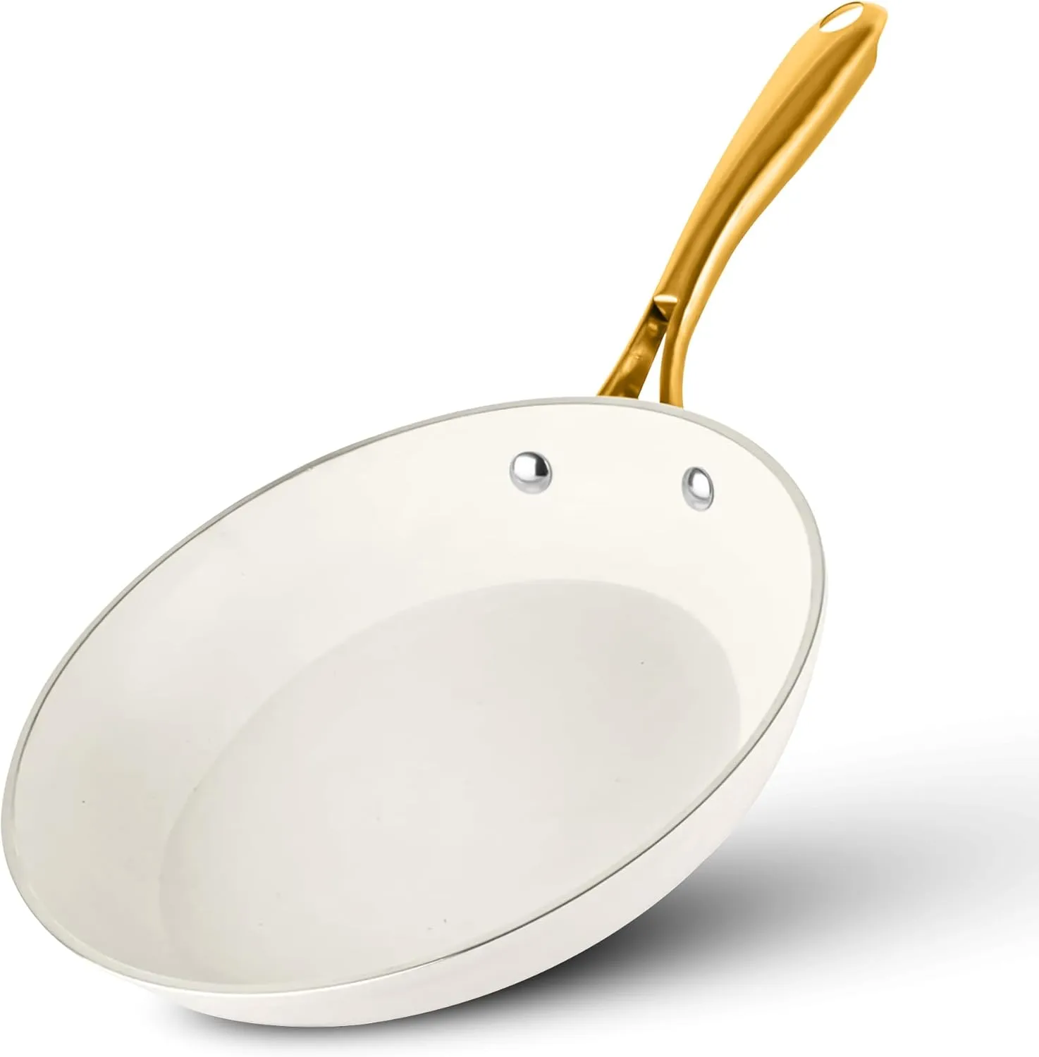 GOTHAM STEEL 10 Inch Non Stick Frying Pan Nonstick Pan with Ceramic Copper Coating for Long Lasting Nonstick Frying Pan Skillet for Cooking with Stay Cool Handle, Oven/Dishwasher Safe, Non Toxic…