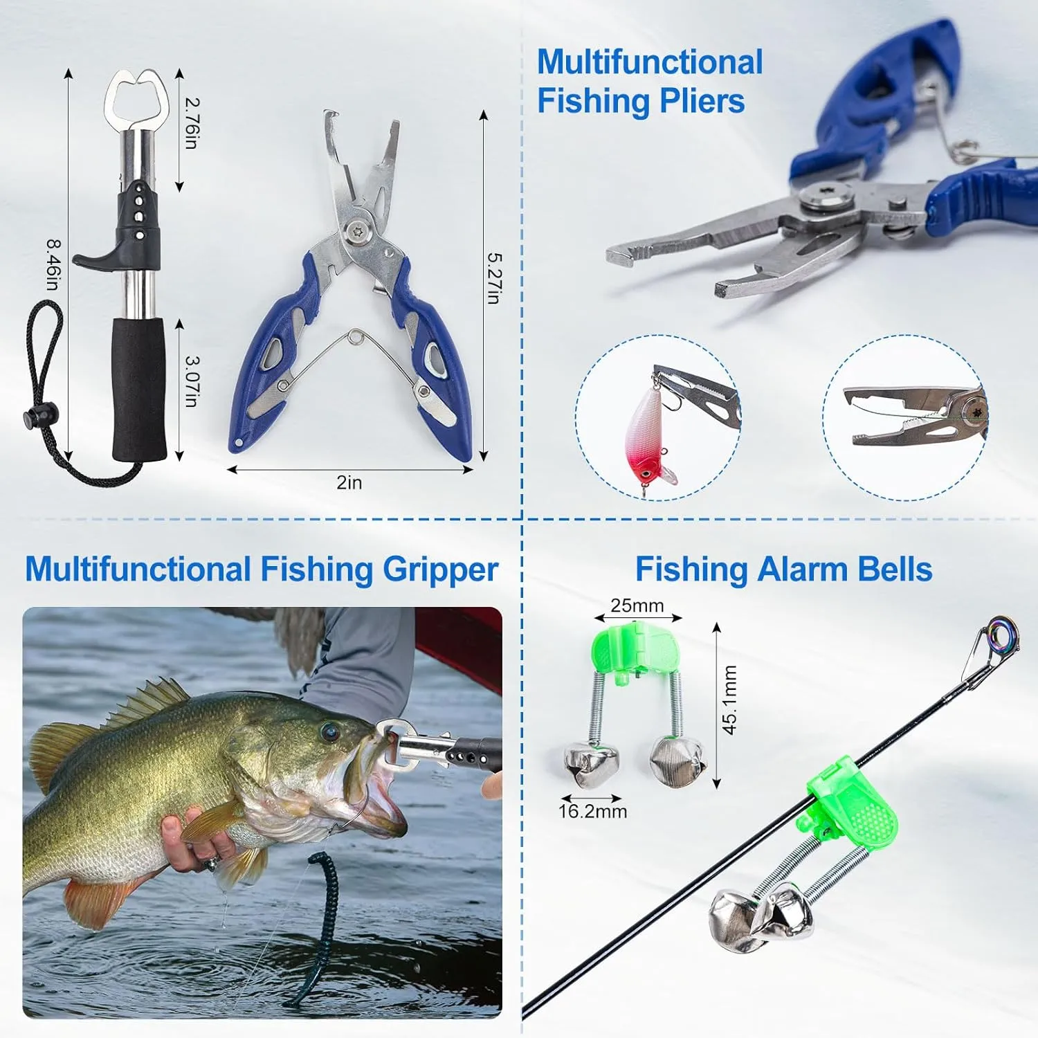 Goture Fishing Rod and Reel Combos-Telescopic Fishing Pole Spinning Reel Lures Set with PC Hard Shell Suitcase, Telescopic Rod Reel Combo Kit for Starter Travel Saltwater, Gifts for Men