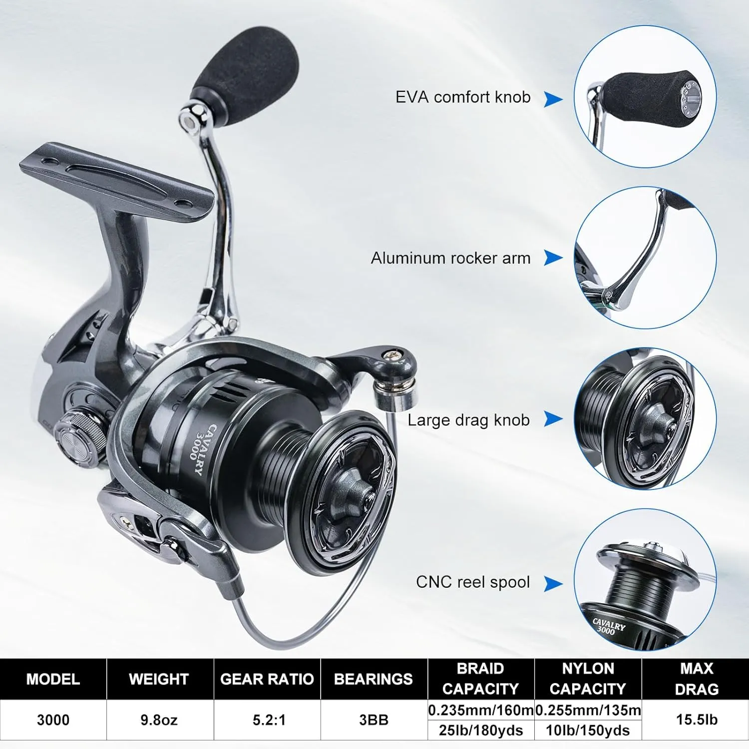Goture Fishing Rod and Reel Combos-Telescopic Fishing Pole Spinning Reel Lures Set with PC Hard Shell Suitcase, Telescopic Rod Reel Combo Kit for Starter Travel Saltwater, Gifts for Men