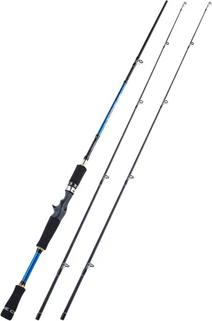Goture Portable Travel Fishing Rod - 1 Piece/2 Piece/3 Piece Fishing Pole with Bag, Ultralight Telescopic Fishing Rod/Twin Tip Spinning and Casting Rod/Baitcaster Rod for Crappie Bass Trout Fishing
