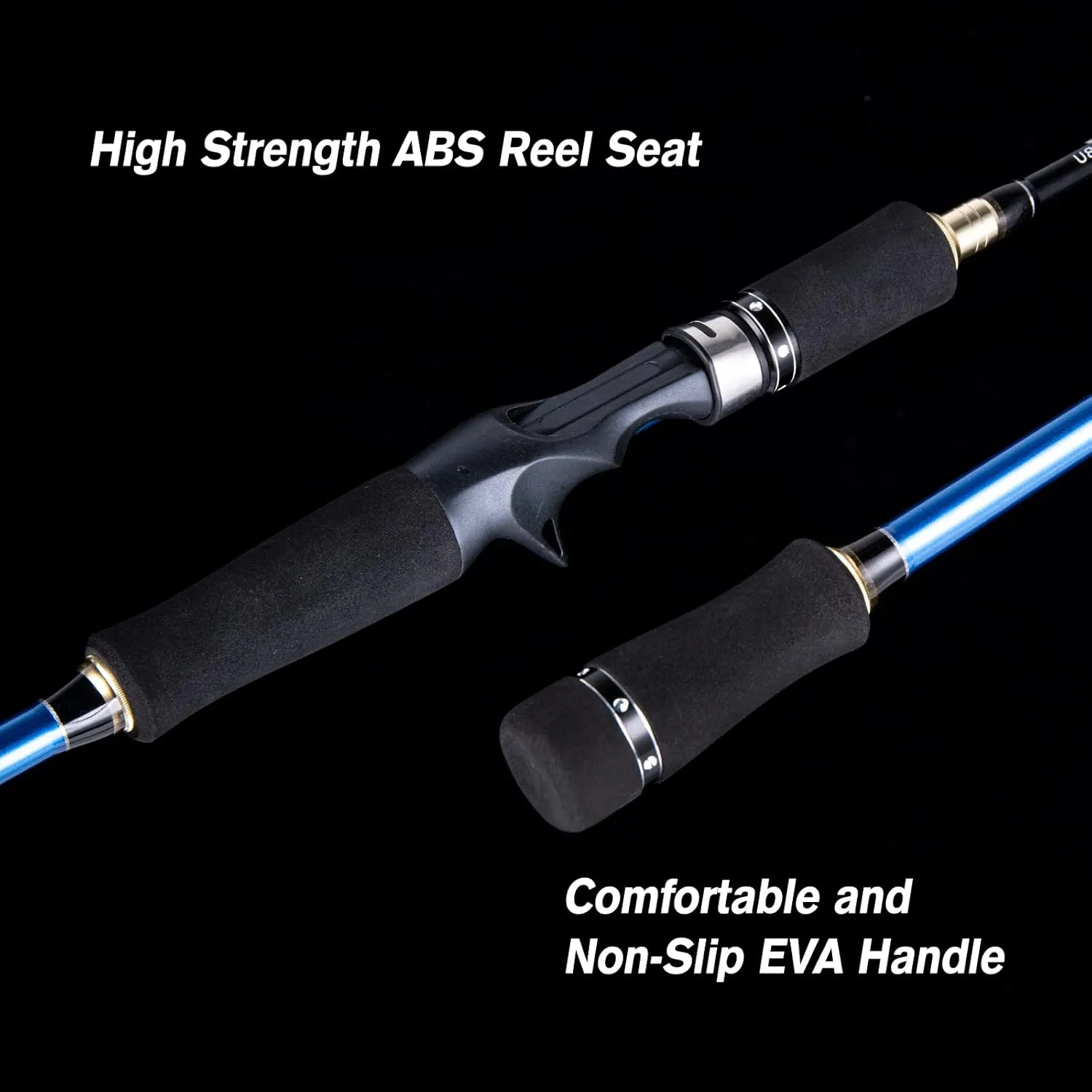 Goture Portable Travel Fishing Rod - 1 Piece/2 Piece/3 Piece Fishing Pole with Bag, Ultralight Telescopic Fishing Rod/Twin Tip Spinning and Casting Rod/Baitcaster Rod for Crappie Bass Trout Fishing