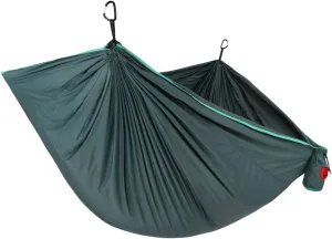 Grand Trunk TrunkTech Single Hammock - One Person Camping, Portable, and Travel Hammock - Nylon and Weather-Proof - Strap to Trees, Deep Teal with Turquoise Trim