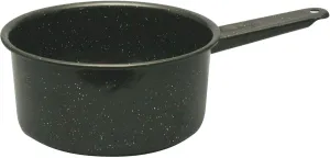 Granite Ware Saucepan, Speckled Black - Durable Non-Stick Cookware Essentials, Graniteware Pot for Sauces & Soups - Scratch-Resistant & Even Heating Distribution (2-Quart)