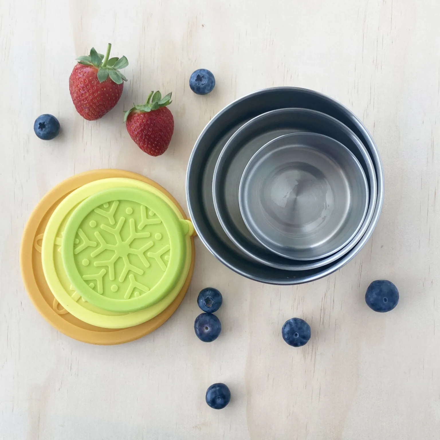 GREEN ESSENTIALS - SILI-STEEL POTS – NESTING SET OF 3
