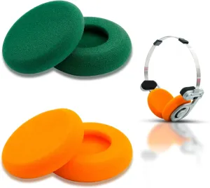 GVOEARS Replacement Cushion Earpads for Koss Portapro Headphones 2 Pairs (Green&Orange)