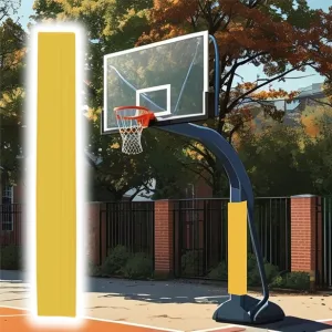 Gymnasium Gym Basketball Pole Padding, Fit Side Length 10 12 14 16 18 20 Cm All-Weather Playground Hoop Cover, Protective Wrap Around Rod Post Padded