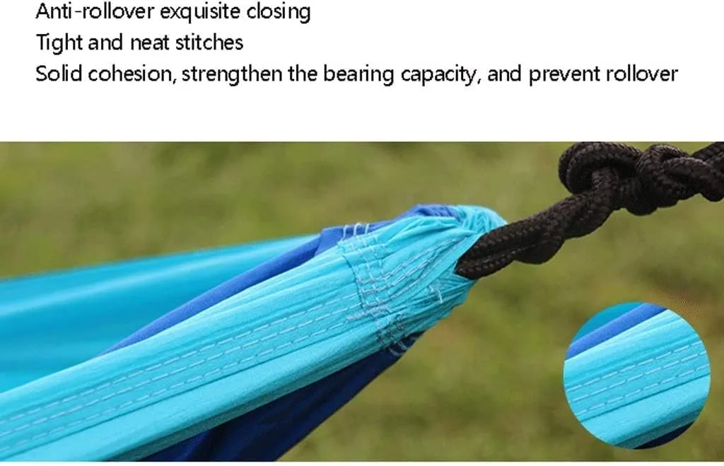 Hamaca Double & Single Hammock for Backpacking Beach Lightweight Nylon Parachute Hammock Portable Camping Accessories Gear Accessories, 260*140cm