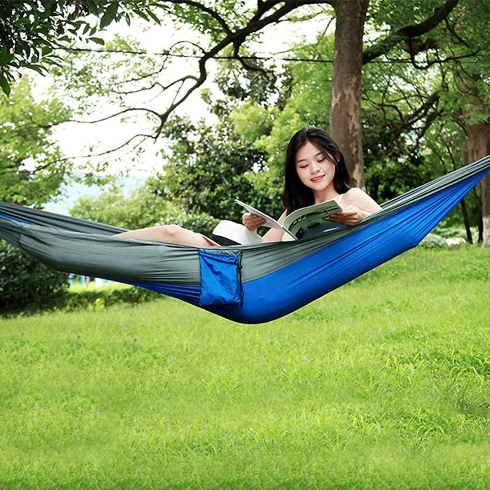 Hammock Camping Hammock Camping Hammock Portable Parachute Fabric Garden Outdoor Leisure Sleeping Swing Travel Hanging Bed Hammocks for Outside (Color : F)