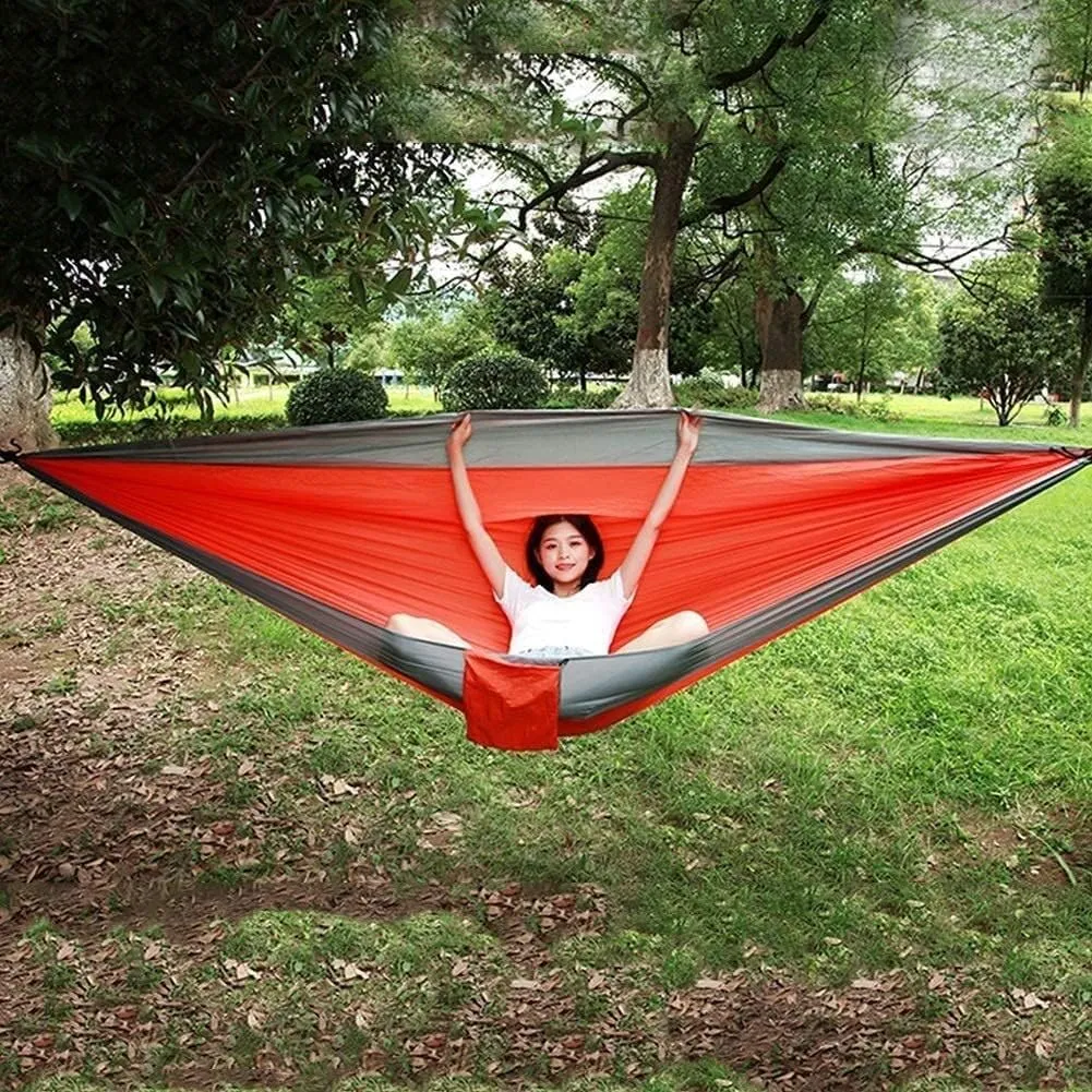 Hammock Camping Hammock Camping Hammock Portable Parachute Fabric Garden Outdoor Leisure Sleeping Swing Travel Hanging Bed Hammocks for Outside (Color : F)