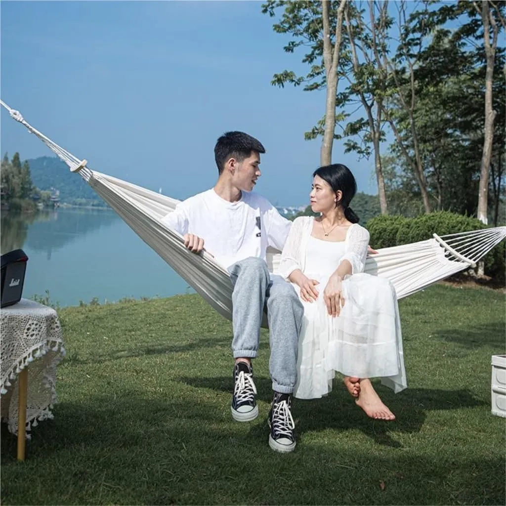 Hammock Double 2024 New Camping Equipment Hammock Outdoor Double Anti-Rollover Swing Outdoor Camping Net Bed Tied to The Tree Hammock Outdoor(B,200CM*80CM)