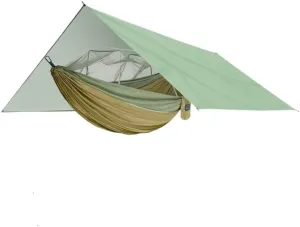 Hammock Outdoor Mosquito Net Hammock Anti-Mosquito Canopy Tent Set Waterproof Portable Sunshade Camping Outdoor Hammocks for Outside(Yellow,Small)