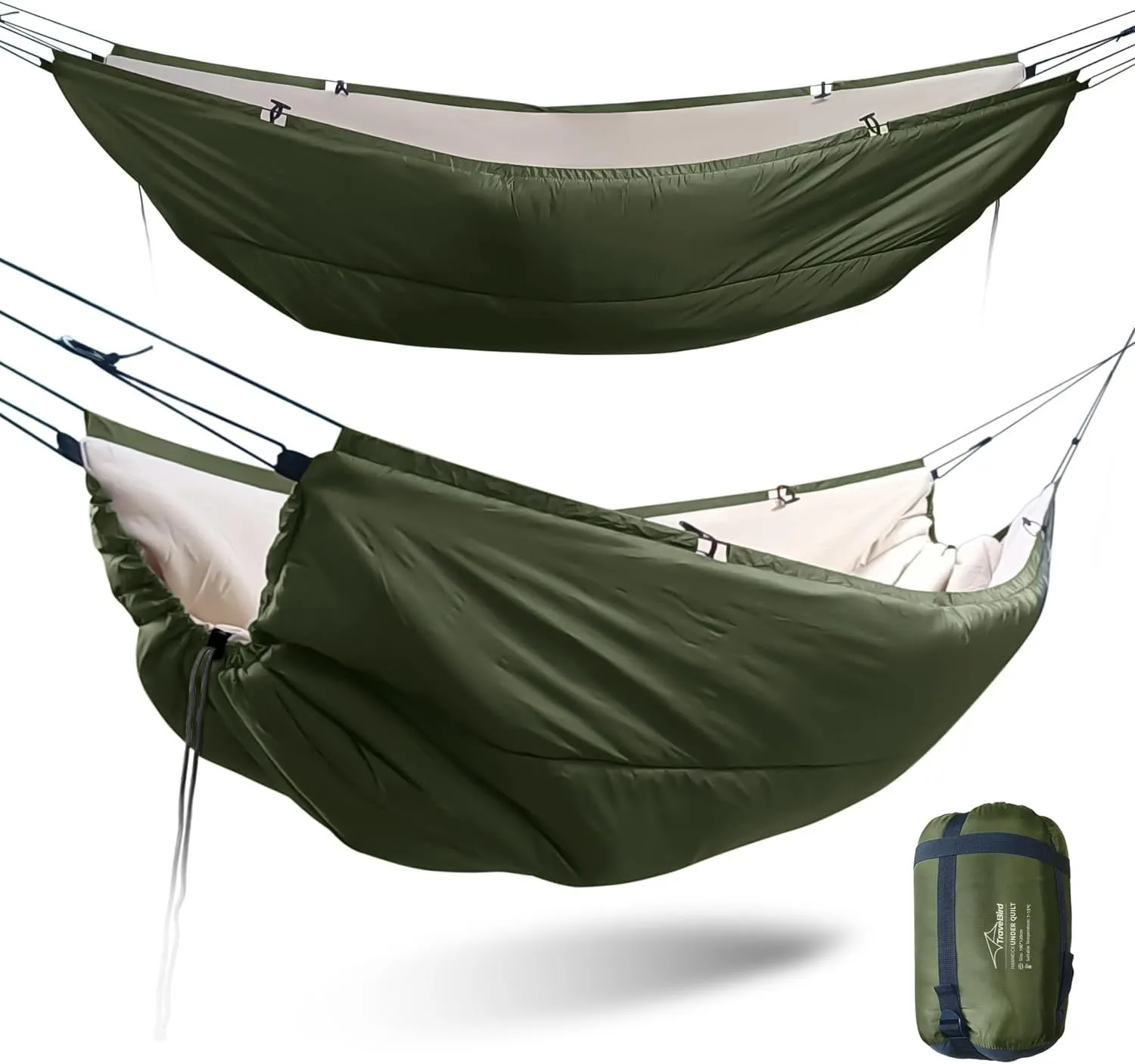 Hammock Underquilt for Camping Hammock, Warm Insulation Ultralight 4 Season Under Quilt for Hammocks, Portable for Hiking, Backpacking