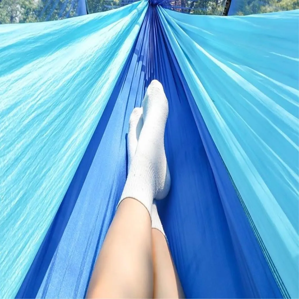 Hammocks Hammock Outdoor Anti-Mosquito and Insect-Proof Portable Swing Outdoor Camping Camping with Mosquito Net Cute Camping Hammocks(Green,2)