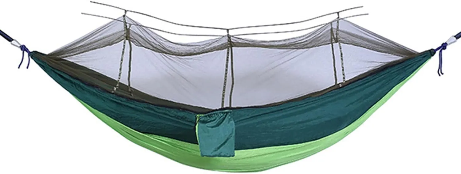 Hammocks Hammock Portable Hammock Gear 1 Person Ultralight Hanging Bed with Mosquito Net for Survival Travel Indoor Camping Beach Hiking Hammocks for Outside
