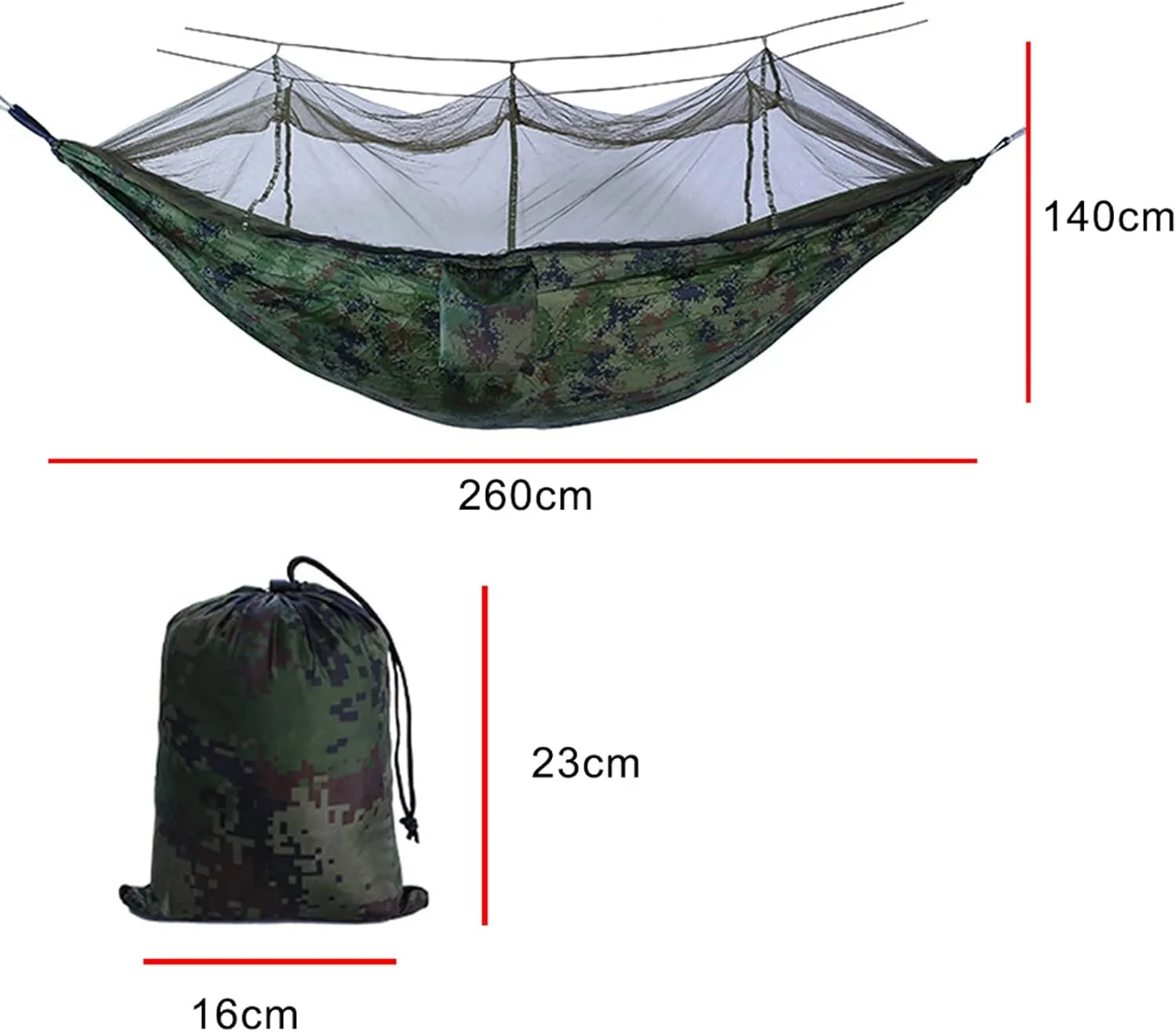 Hammocks Hammock Portable Hammock Gear 1 Person Ultralight Hanging Bed with Mosquito Net for Survival Travel Indoor Camping Beach Hiking Hammocks for Outside