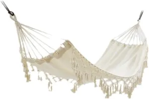 Hammocks Hammock Swing Anti-Rollover Polyester Cotton Tassel Hammock Single Person Portable Outdoor Camping Hammock Camping Hammocks